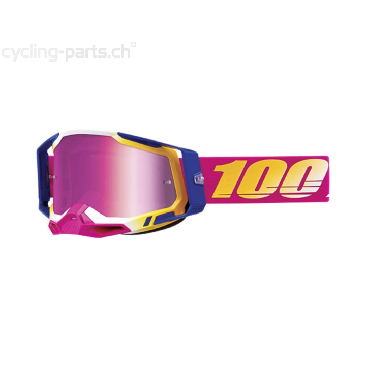 100% Racecraft 2 Mission Mirror Pink Goggles