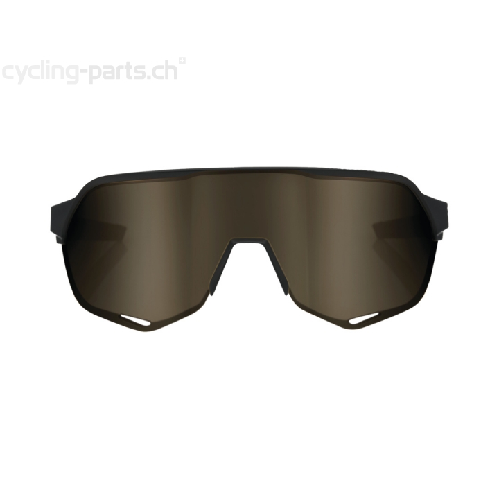 100% S2 Matte Black-Soft Gold Brille