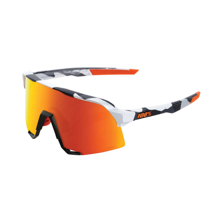 100% S3 Soft Tact Grey Camo-HiPER Red Brille