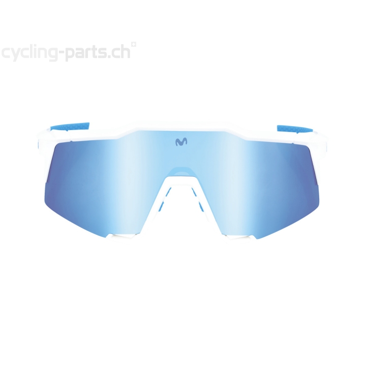 100% Speedcraft Tall Movistar Team White-HiPER Blue Brille