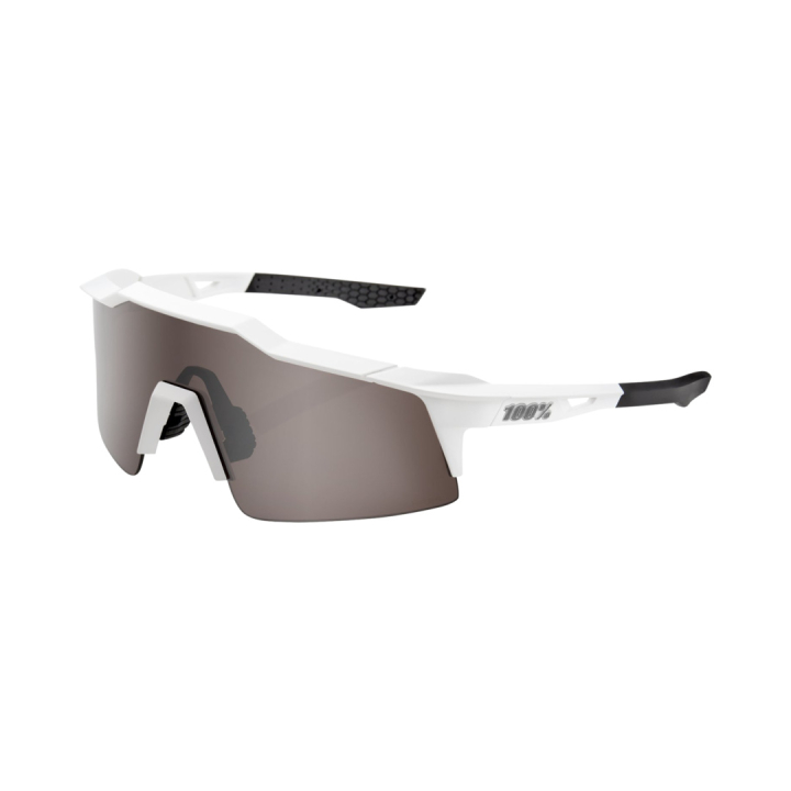 100% Speedcraft SL Matte White-HiPER silver Brille