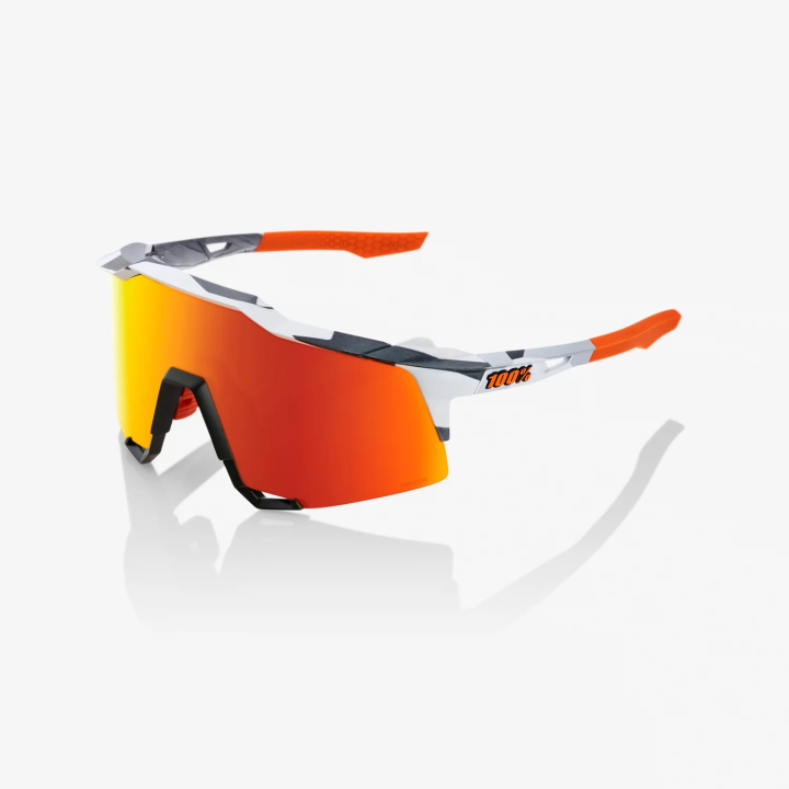 100% Speedcraft Tall Soft Tact Grey Camo-HiPER Red Brille