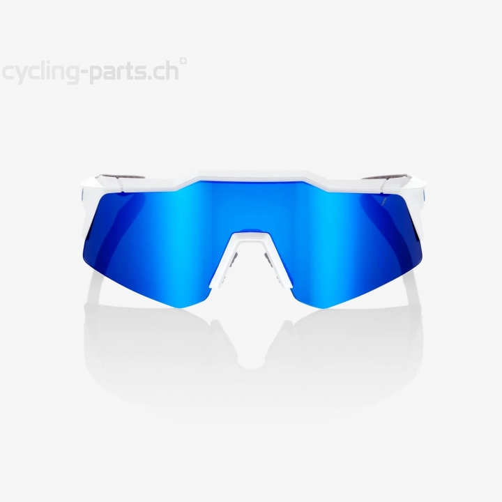 100% Speedcraft XS Matte White-Blue Brille