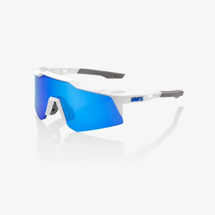 100% Speedcraft XS Matte White-Blue Brille