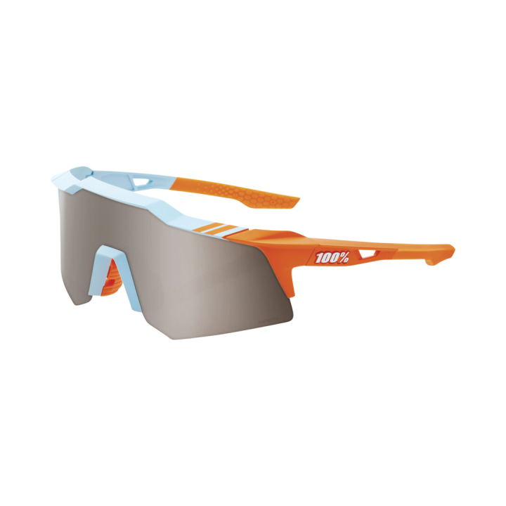 100% Speedcraft XS Soft Tact Two Tone-HiPER Silver Brille