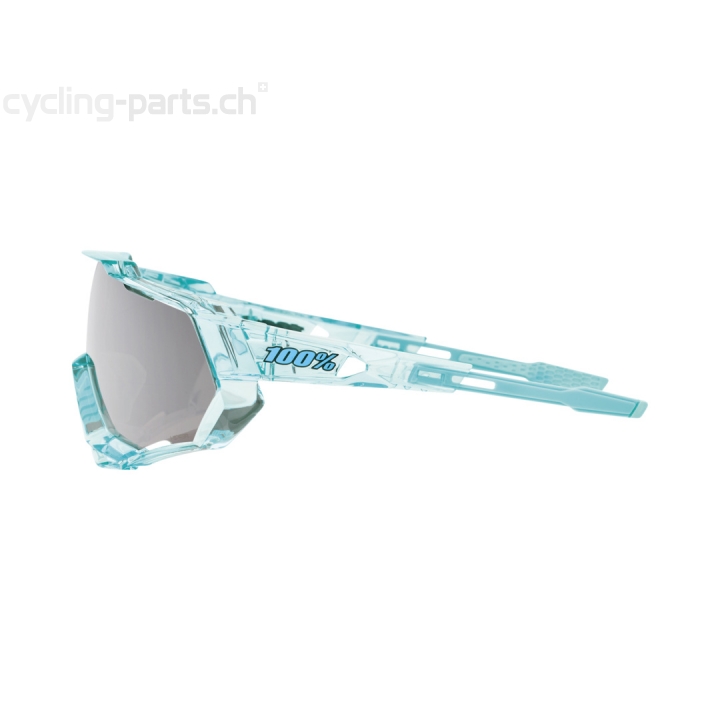 100% Speedtrap Polished Translucent Mint-HiPER Silver Brille