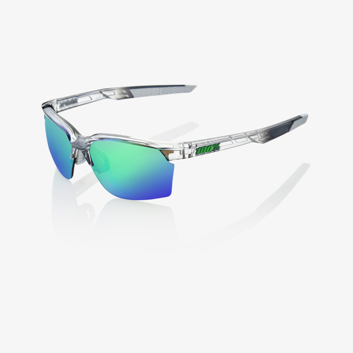 100% Sportcoupe polished transluscent crystal grey Brille