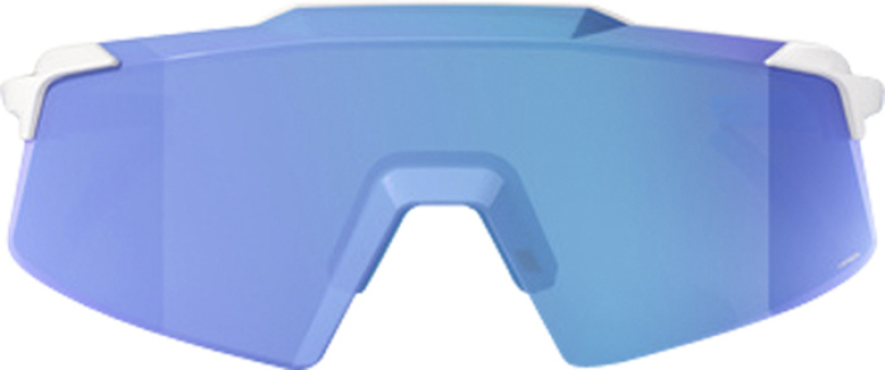 100% Aerocraft Matte White - HiPER Blue Mirror Brille