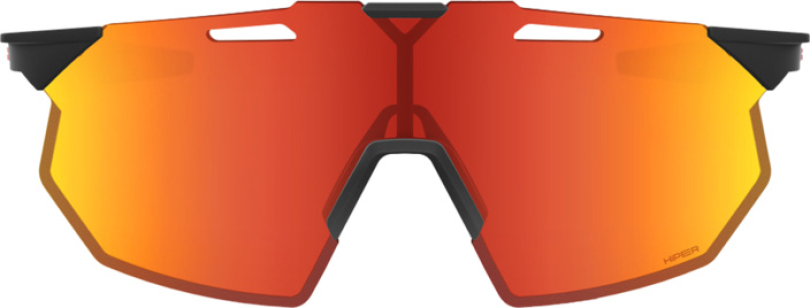 100% HYPERCRAFT SQ Soft Tact Black - HiPER Red Multilayer Brille