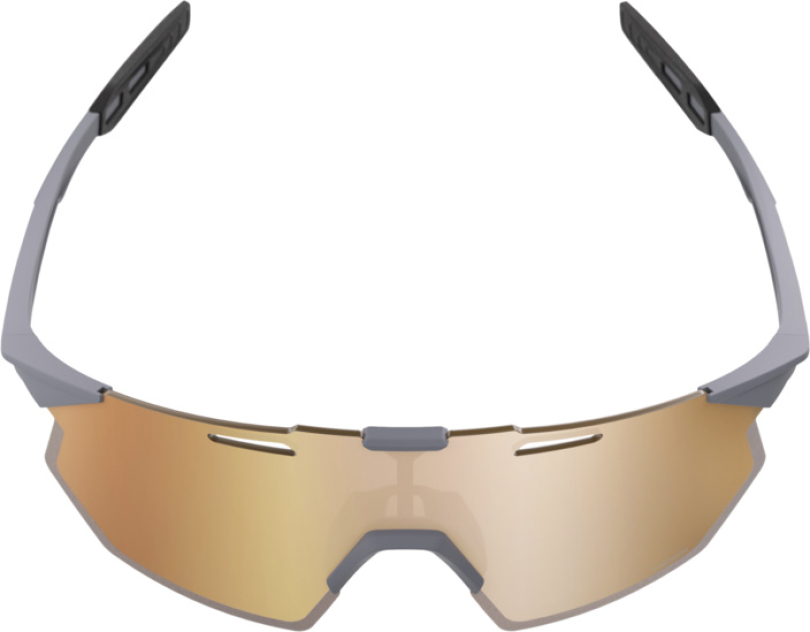100% HYPERCRAFT SQ Soft Tact Grey - HiPER Copper Mirror Brille