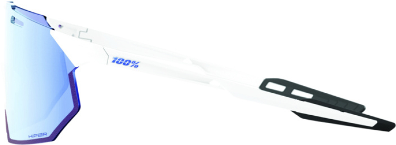 100% HYPERCRAFT SQ Soft Tact White - HiPER Blue Multilayer Brille