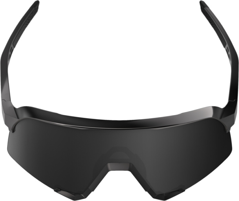 100% S3 Gloss Black Matte Black - Black Mirror Brille