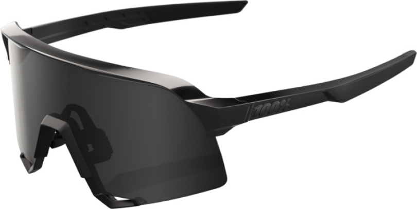 100% S3 Gloss Black Matte Black - Black Mirror Brille