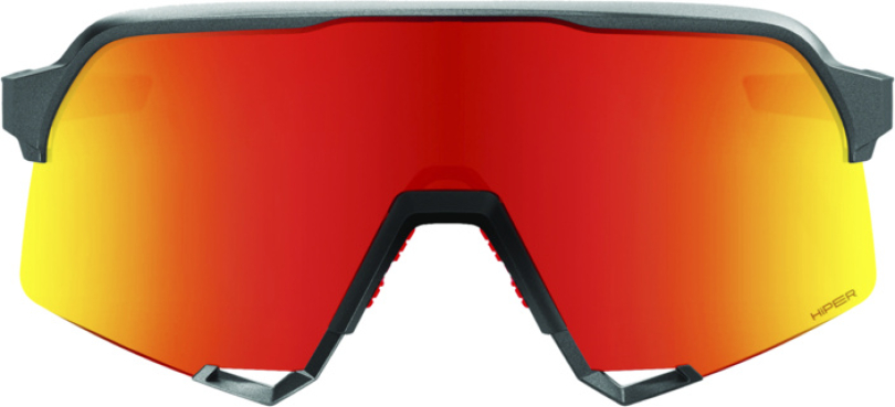100% S3 Matte Gunmetal - HiPER Blue Multilayer Mirror Brille