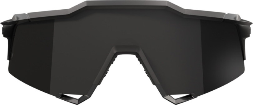 100% Speedcraft Matte Black Gloss Black - Black Mirror Brille