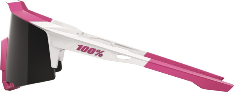 100% Speedcraft Puddy Pink White - Smoke Brille