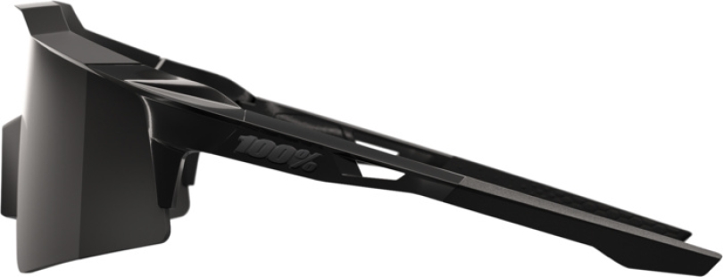 100% Speedcraft SL Matte Black Gloss Black - Black Mirror Brille