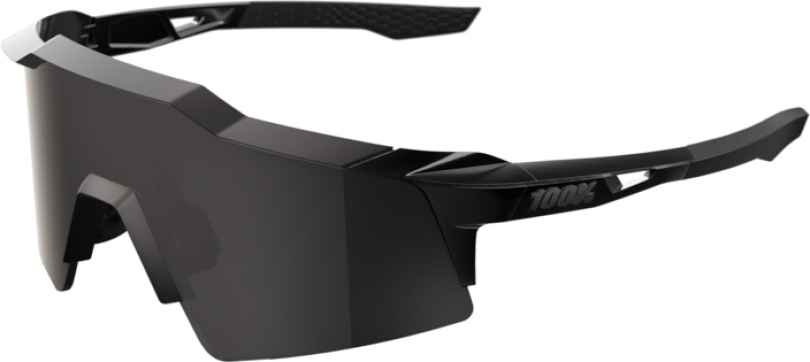 100% Speedcraft SL Matte Black Gloss Black - Black Mirror Brille