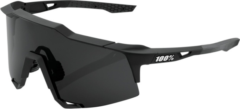100% Speedcraft Tall Soft Tact Black - Smoke Brille