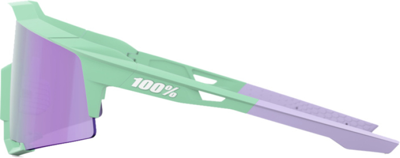100% Speedcraft Tall Soft Tact Mint - HiPER Lavender Lens Brille