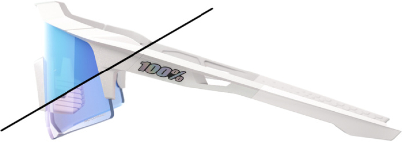 100% SPEEDCRAFT XS LE Bastille - Blue Mirror Photochromic Brille