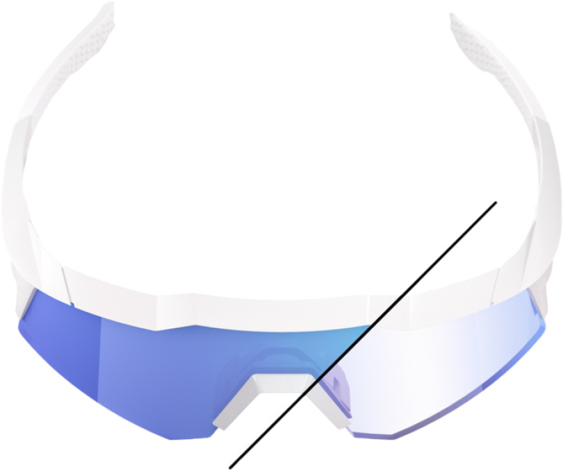 100% SPEEDCRAFT XS LE Bastille - Blue Mirror Photochromic Brille