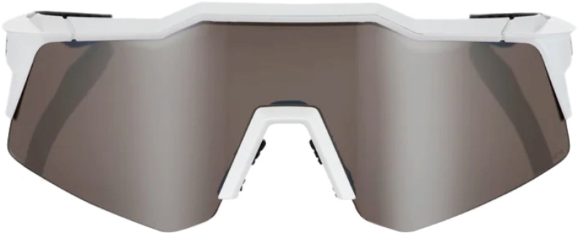 100% Speedcraft XS Matte White - HiPER Silver Brille