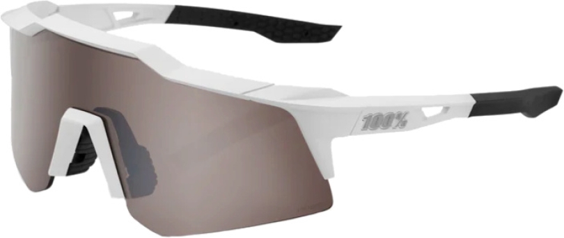 100% Speedcraft XS Matte White - HiPER Silver Brille