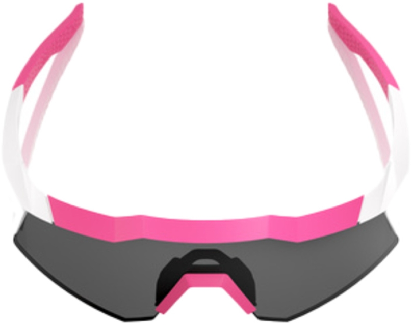 100% Speedcraft XS Puddy Pink White - Smoke Brille