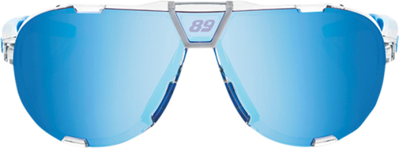 100% Westcraft+ Brille Jorge Martin SE Polished Clear - HiPER® Blue Multilayer Mirror Lens Brille