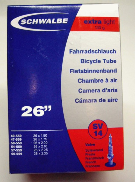 Schwalbe SV 14 Extralight 26x1.5/2.35 Presta 40mm Schlauch