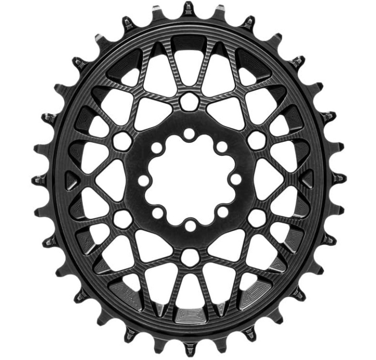 absolute Black Sram T-Type Oval Boost 3mm Offset Spiederless 28 Zähne black Kettenblatt