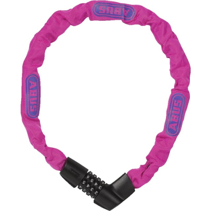 Abus Tresor 1385 Code Kettenschloss 75cm neon pink