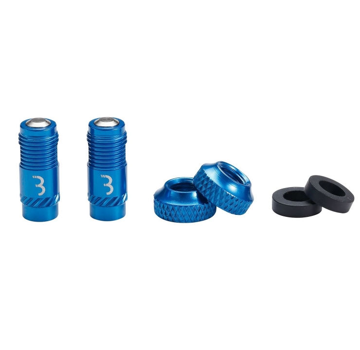 BBB Presta CoreCap blue Ventilkappen - Set