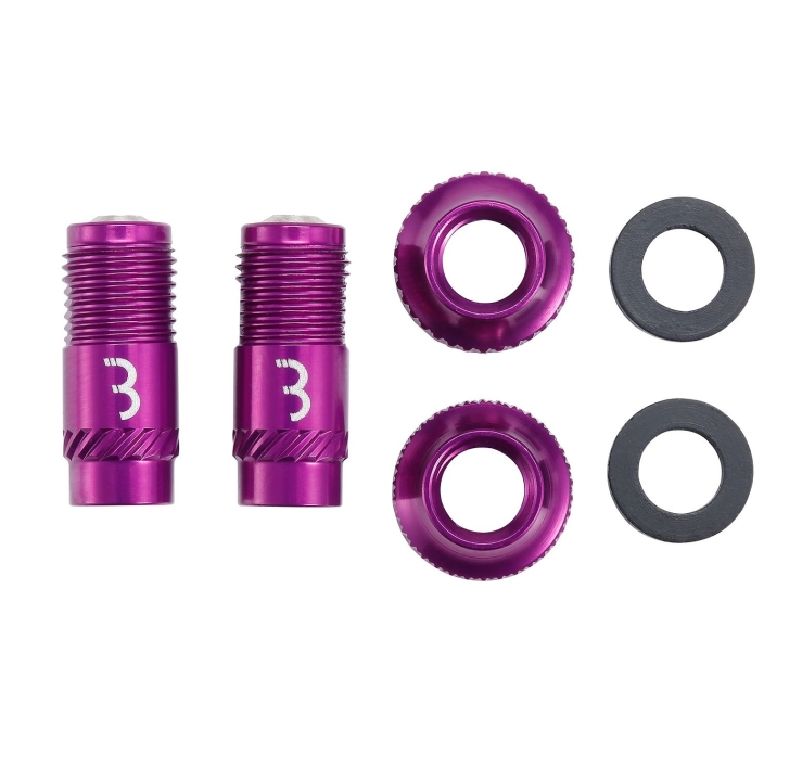 BBB Presta CoreCap purple Ventilkappen - Set
