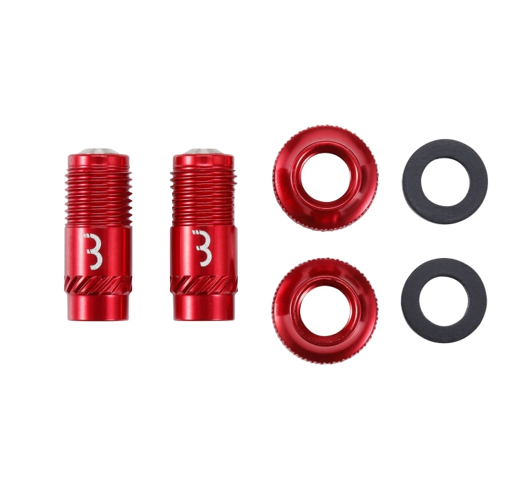 BBB Presta CoreCap red Ventilkappen - Set
