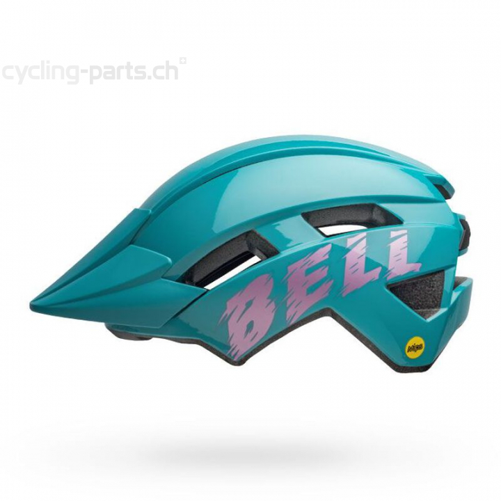 Bell Sidetrack II YC MIPS gloss light blue/pink UY 50-57 cm Kinder-/Jugendhelm