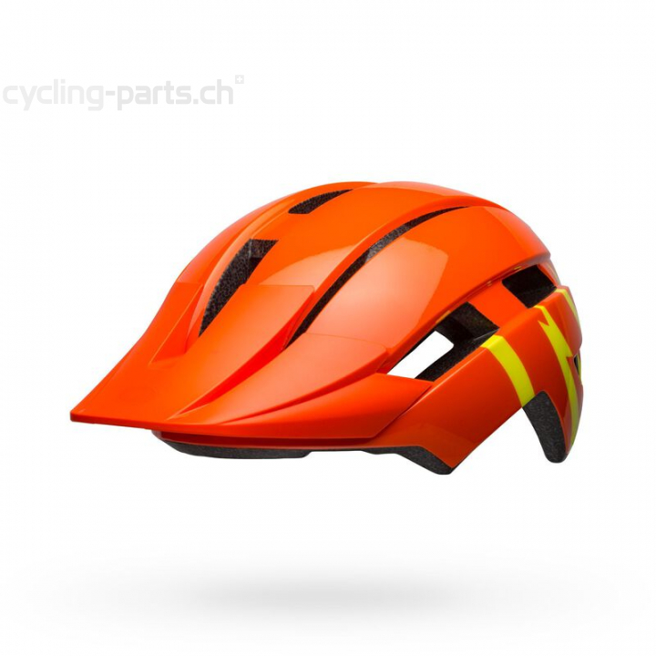 Bell Sidetrack II YC MIPS gloss orange/yellow strike UY 50-57 cm Kinder-/Jugendhelm