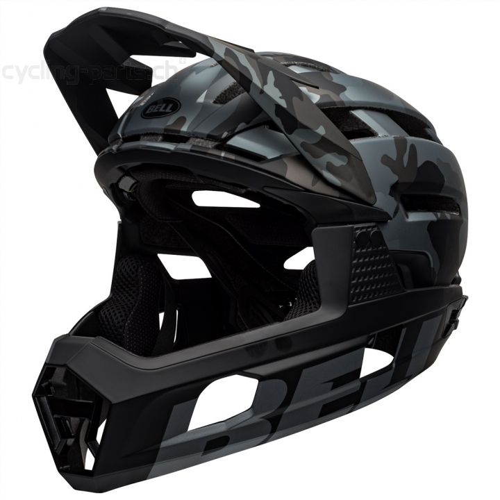 Bell Super Air R Spherical MIPS matte/gloss black camo S 52-56 cm Helm