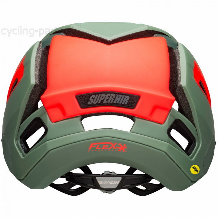 Bell Super Air Spherical MIPS matte/gloss green/infrared L 58-62 cm Helm