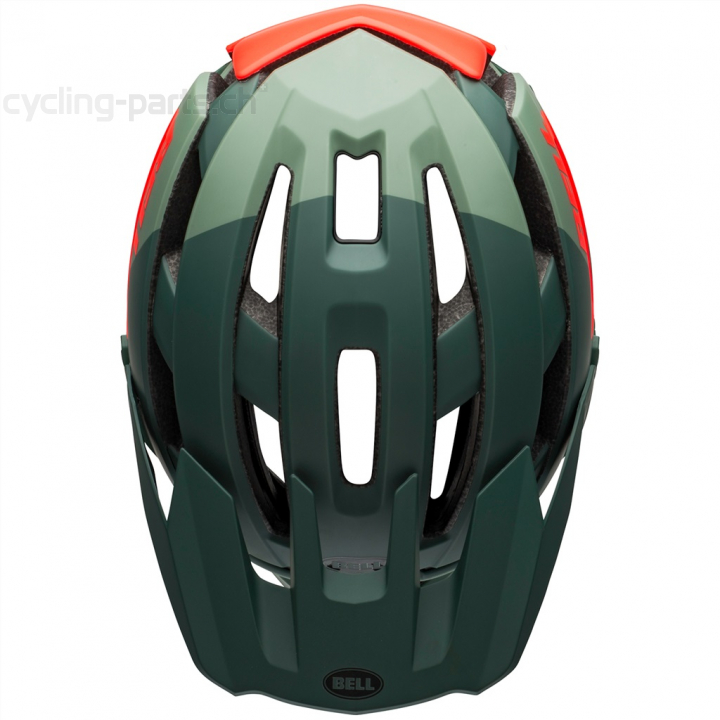Bell Super Air Spherical MIPS matte/gloss green/infrared S 52-56 cm Helm