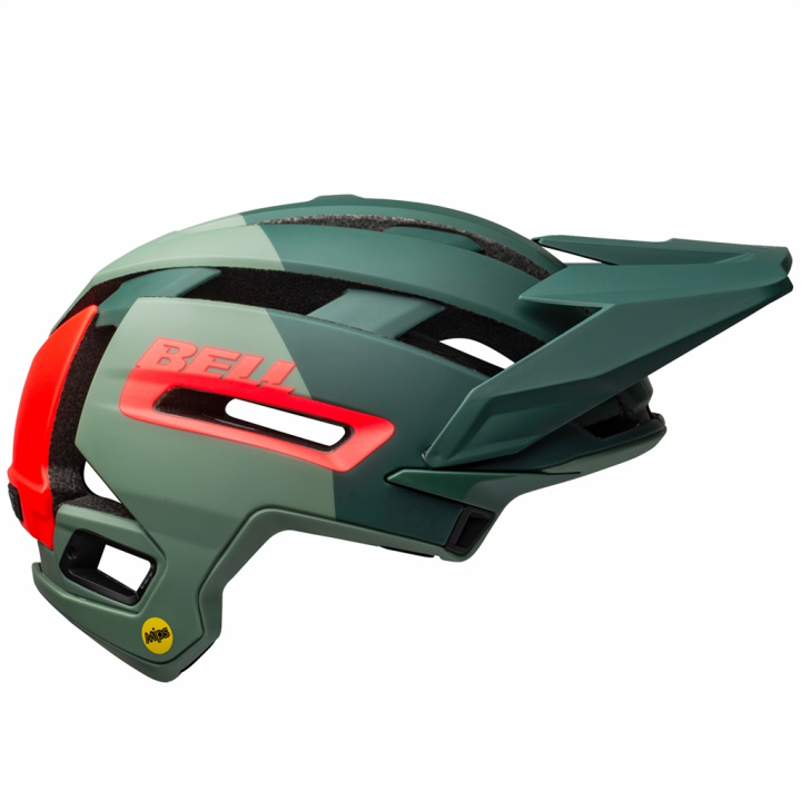 Bell Super Air Spherical MIPS matte/gloss green/infrared M 55-59 cm Helm