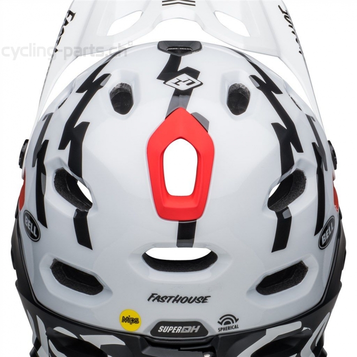 Bell Super DH Spherical MIPS m/g white/black fasthouse M 55-59 cm Helm