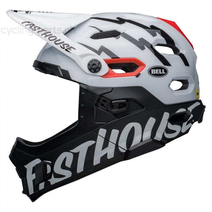 Bell Super DH Spherical MIPS m/g white/black fasthouse M 55-59 cm Helm