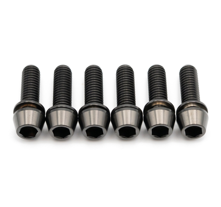 Better Bolts Deity Copperhead Vorbau M6x19mm Titan Schrauben-Kit black