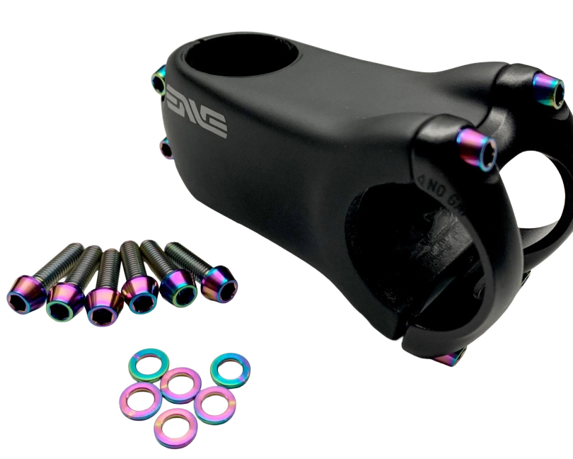 Better Bolts Enve M6/M7/Alloy Vorbau M5x18mm Titan Schrauben-Kit rainbow