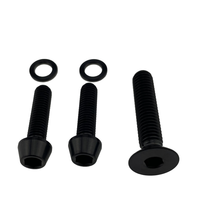 Better Bolts Enve SES AR In-Route One-Piece/SES Aero Pro One-Piece Vorbau M5x15/M6x35mm Titan Schrauben-Kit black