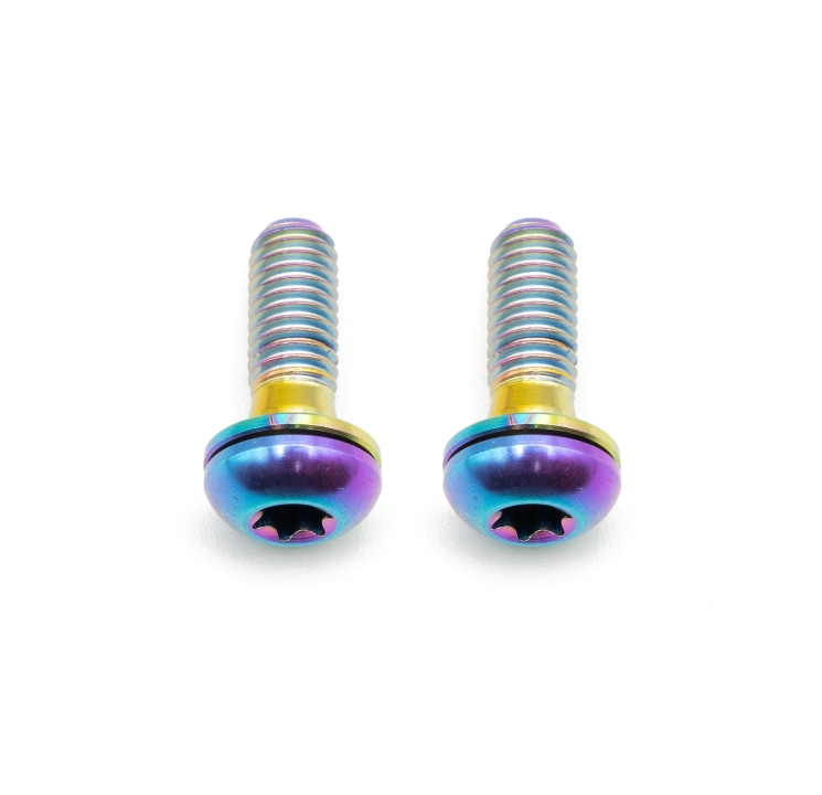 Better Bolts Flat Mount Befestigungsschrauben Kit Titan M5x15mm rainbow