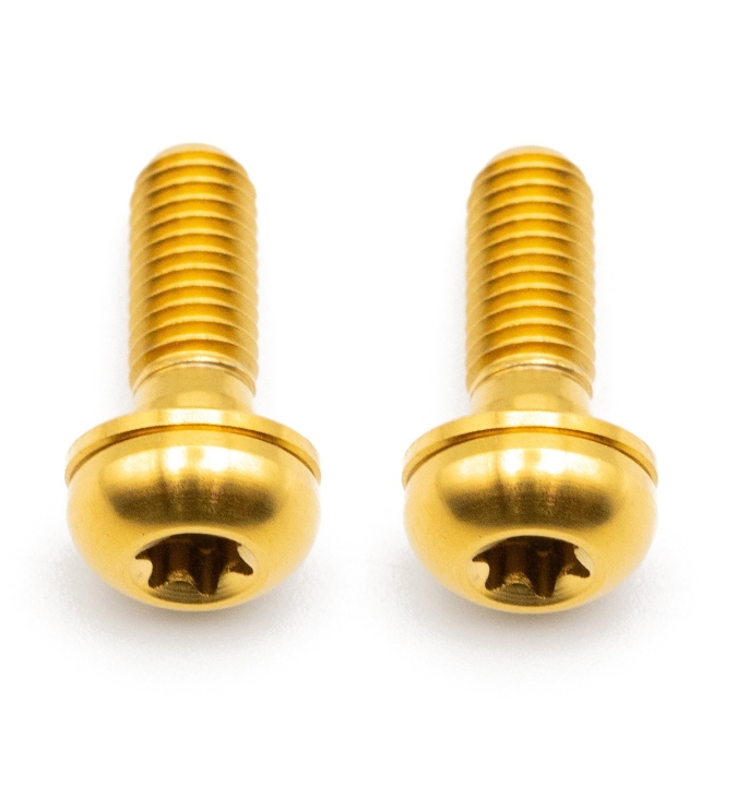 Better Bolts Flat Mount Befestigungsschrauben Kit Titan M5x17mm gold