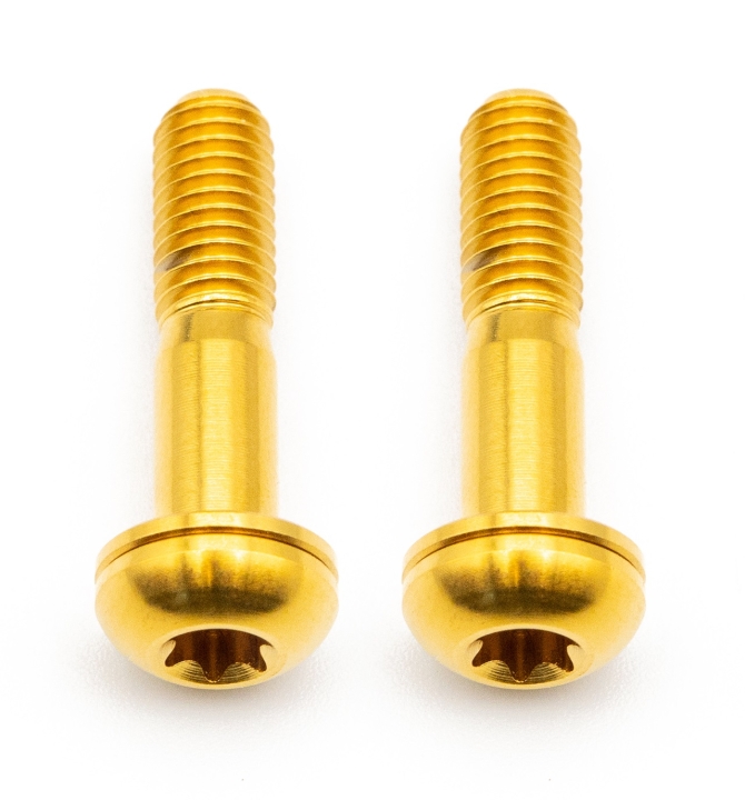 Better Bolts Flat Mount Befestigungsschrauben Kit Titan M5x22mm gold